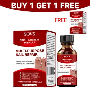 【BUY 1 GET 1 FREE】SOVS Extra Strength Toenail Fungus Treatment - 1 Fl Oz Antifungal Solution with Euphorbia Hirta for Damaged Nails & Multi-Purpose Nail Repair#Summervibes