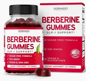 Berberine Gummies with Ceylon Cinnamon (1,200mg) Premium Sugar-Free Berberine Ceylon Cinnamon Supplement for Adults - Third-Party Tested, Non-GMO & Made in USA - 60 Count Chewable Gummies