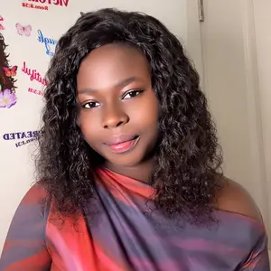 Tinashe Yaki Body Half Wig Invisible Hairline Yaki Straight Kinky Curly Deep Curly Half Wig Human Hair Wigs with Drawstring Cap Design for Easy Wear and Stable Fit