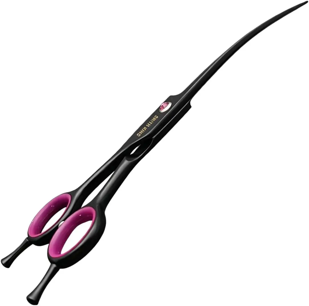 7.0 inches Dog Grooming Shears Curved Shears Sharp edge 30 degree Curved-angle  Left Hand