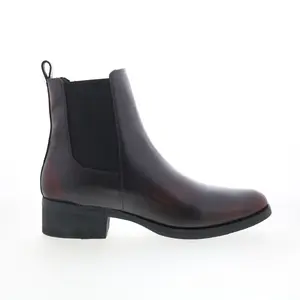Dingo Camino DI-2216 Mens Black Leather Slip On Chelsea Boots
