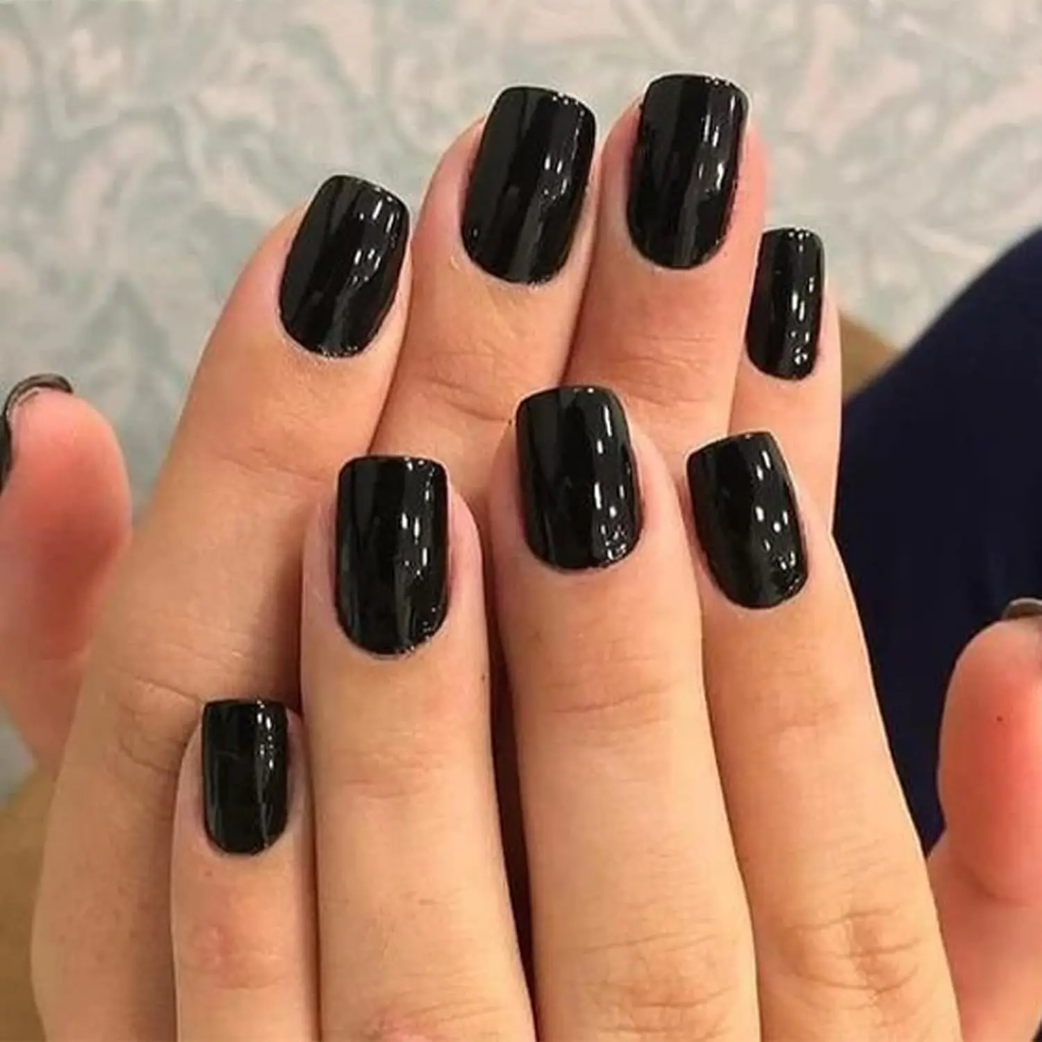 Modelones Fall Halloween Press on Nails Square/Almond/Oval/Coffin Fake Nails | 32Pcs 16 Sizes Nails Press Ons Reusable Nail Kit Nail Glue Adhesive Tabs Mini Nail File Nails tips Gifts for Women