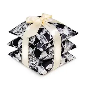 CARMEL DAISY ElizabethW Silk Sachet Ribbon Tied Set of 3