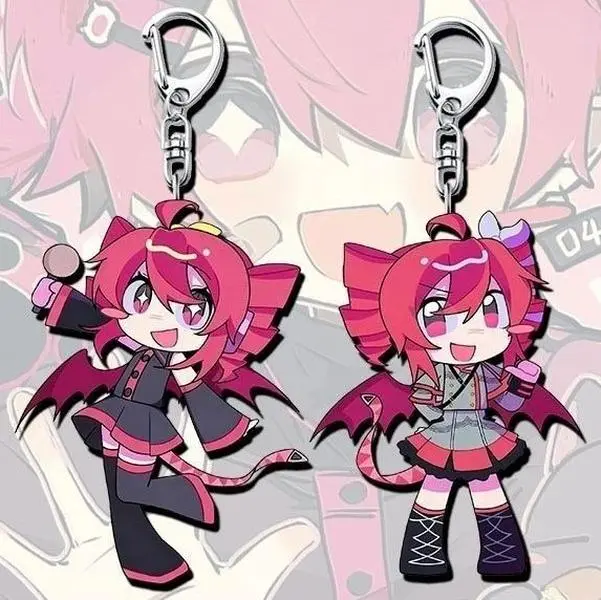 Kasane Teto Anime Keychain, Vocaloid Keyring - Kawaii Keyrings Birthday Gifts – Cute Acrylic Keychain Charms, Perfect Gift for Fans & Collectors