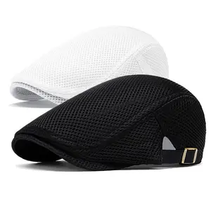 Men's Breathable Mesh Adjustable Flat Caps, Newsboy Caps, Berets, Ivy Hats, Irish Driver's Hats, and Vintage Large-capacity Fishing-style Messenger Bag/playing Card Fedoras. gym outdoorfun