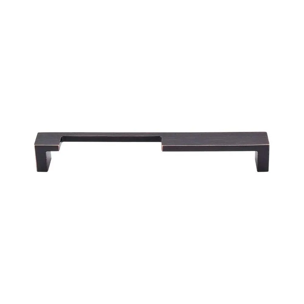 Sanctuary II Modern Metro Notch 7" Center Bar Pull Finish: Tuscan Bronze