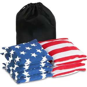 Cornhole Bags Set of 8 Regulation Weight & Size Includes Carry Case