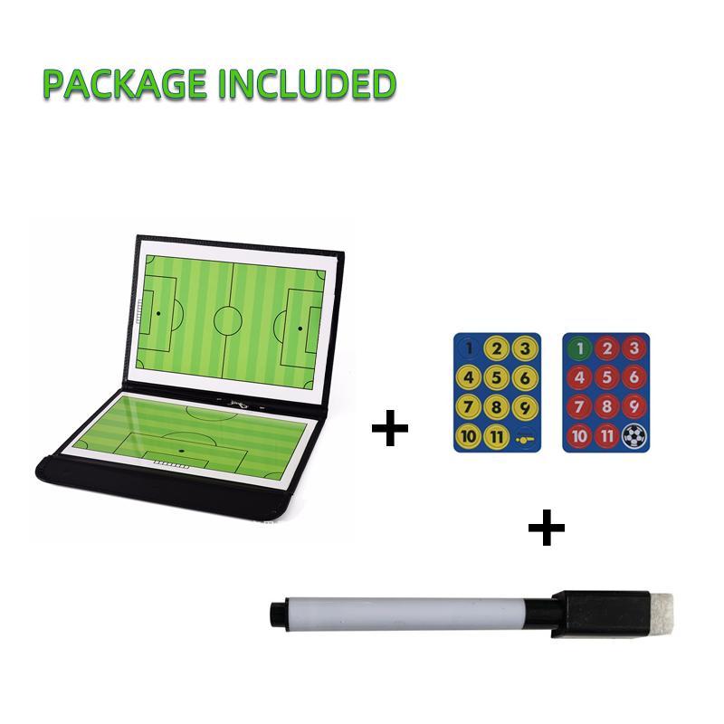 Soccer Tactical Board, 1 Set Football Tactical Board with Pen, Football Training Board, Soccer Accessories for Coach & Referee