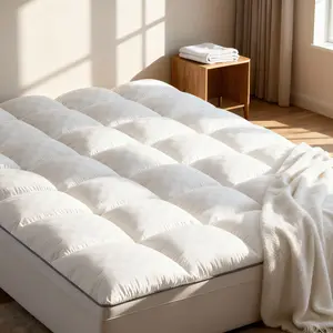 WeCharmer Extra Thick Cooling Mattress Topper 1000 GSM Down Alternative Overfilled Pillow Top Pad, Ultra Soft Microfiber Cover with Deep Pocket Fit 8–21 Inch