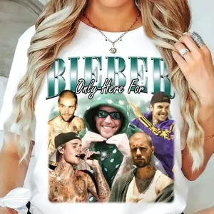 Only Here For Bieber Vintage Shirt, Swag Shirt, Summer Concert Bootleg Tee, Gift For Belieber 1NQ
