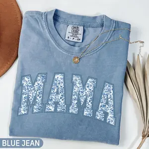 Comfort Colors Mama Shirt, Toile Floral Mama Shirt, Pregnancy Announcement Boy, Mom Life Shirt, Cute Mom Mothers Day Gift, New Mom Shirt