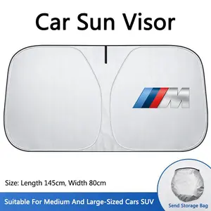 Car Windshield Sun Shade Cover, Collapsible Window Sunshade, Sun Protector Board for Bmw Models, E34 E36 E60 E90 E46 E39 E70 F10 F20 F30 X5 X6 X1 M3 M5 Accessories