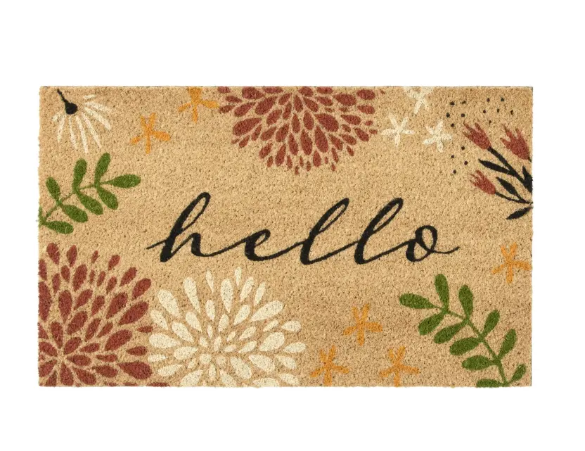 Hello Bloom Outdoor Coir Mat - 18 x 30 inches