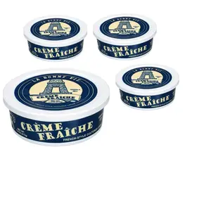 La Bonne Vie Crème Fraîche (4-Pack, 8 oz) – Velvety Cultured Cream (40% Butterfat)