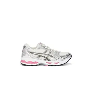 Asics Gel-Kayano 14 Sneaker in Cream & Sweet Pink