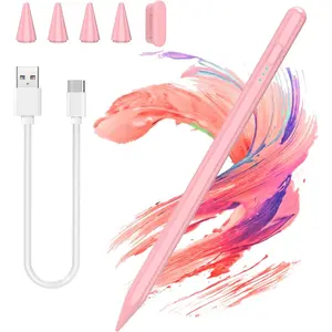 Stylus Pen for iPad 9th&10th Generation with Palm Rejection, 30Mins  , Compatible with 2018-2023  iPad Pro 11"/12.9", iPad Air 3/4/5, iPad mini 5/6th, iPad 6/7/8/9/10 (Pink01)