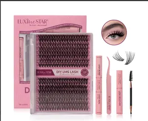 Mink Lashes Wispy Eyelashes Natural False Lashes Fluffy Strip Eyelash 30D Faux Spikes for Doll Eyes 0.07mm Volume Extension Makeup Cosmetic