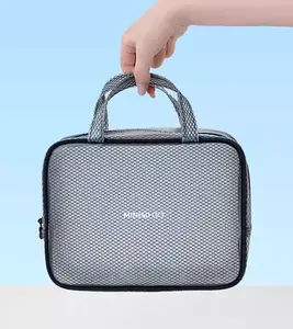 MINISO Makeup Toiletry Bags Waterproof Portable Clothing Storage Bag Beach Handbag Multifunctional Storage Bag Square Travel Bag