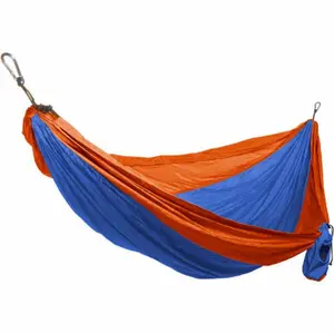 Grand Trunk Double Parachute Nylon Print Blue/Orange Hammock