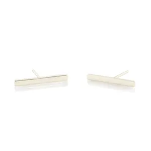 Long Bar Stud Earrings