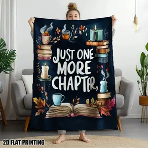 Cozy Book Nook Cozy Reading Scene Printed Throw Blanket - Lightweight Blanket for Sofa, Couch, Office, Bed, and Camping - Perfect Gift for All Occasions