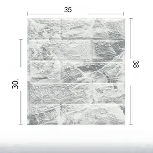2026 new 3D three-dimensional wall stickers anti-collision self-adhesive foam wallpaper background wall imitation brick pattern wallpaper