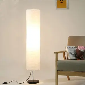 Minimalist Design LED Corner Floor Lamp, Three Color Dimmable, Adjustable Brightness, Fashion Paper Shade, Ideal for Living Room, Bedroom, Office Decor