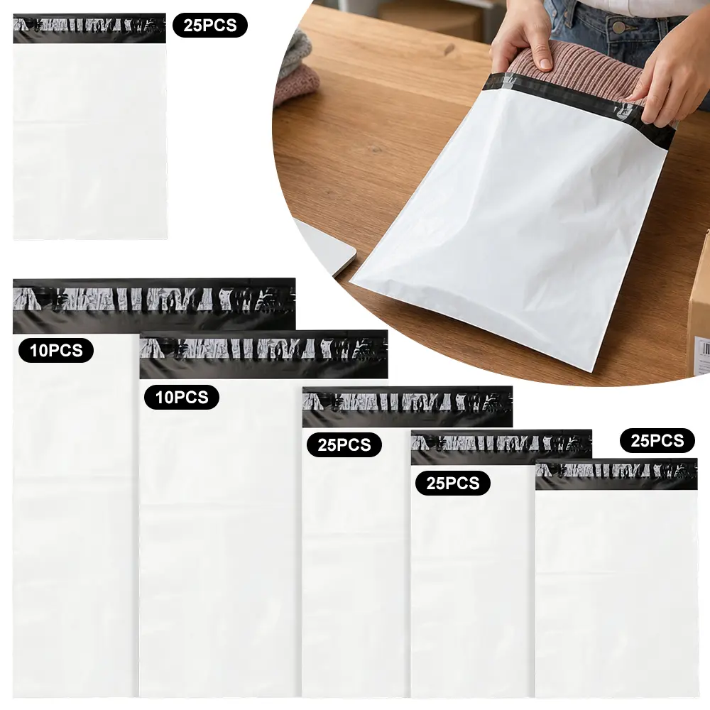 120Pcs Multi Size Poly Mailers Variety Pack(4/6 Sizes), Assorted Size Shipping Bags, Mailers Poly Bags, Self-Seal Polymailers, Packaging Bags for Shipping - Home Improvement.