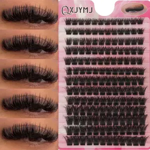 13 Rows 156pcs Fluffy False Eyelashes, Elegant Synthetic Lash Extensions, Perfect for DIY Makeup, Ideal for Beginners, Enhance Your Eyes
