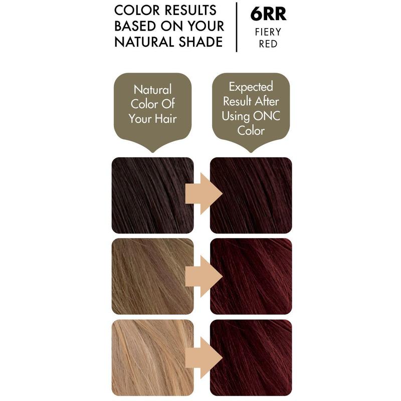 6RR Fiery Red Heat Activated Hair Dye With Organic Ingredients 120 mL / 4 fl. oz.