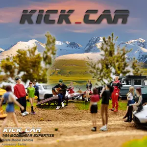 SCJ Simulation Figures Scenario Set For 1/64 Diecast Model Car Diorama (Gift of Blu-tack) Adults Hobby Collection