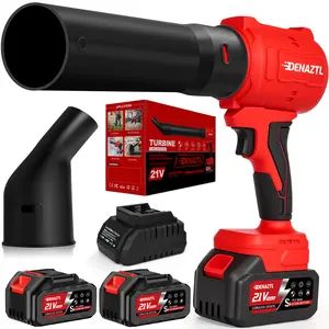Electric Handheld Leaf Blower Cordless Turbo   Blower    with 2X 4.0Ah Batteries and Charger, 650CFM 160MPH, 2 Extended Nozzles, Portable Mini Lightweight for Seniors Gift, Yard,Patio,Gutter,Lawn Care, Garden ToolT