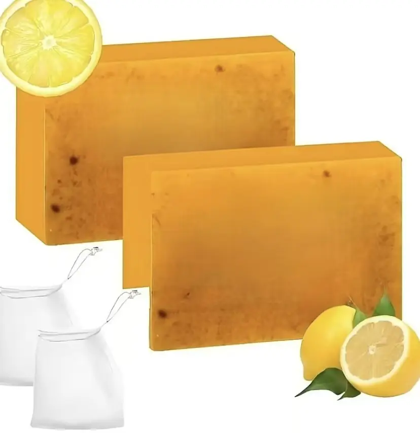 2PCS Turmeric Soap,Deep cleansingSoap,Moisturizing Soap For Face &Body,Body wash & Soap For Women& Men