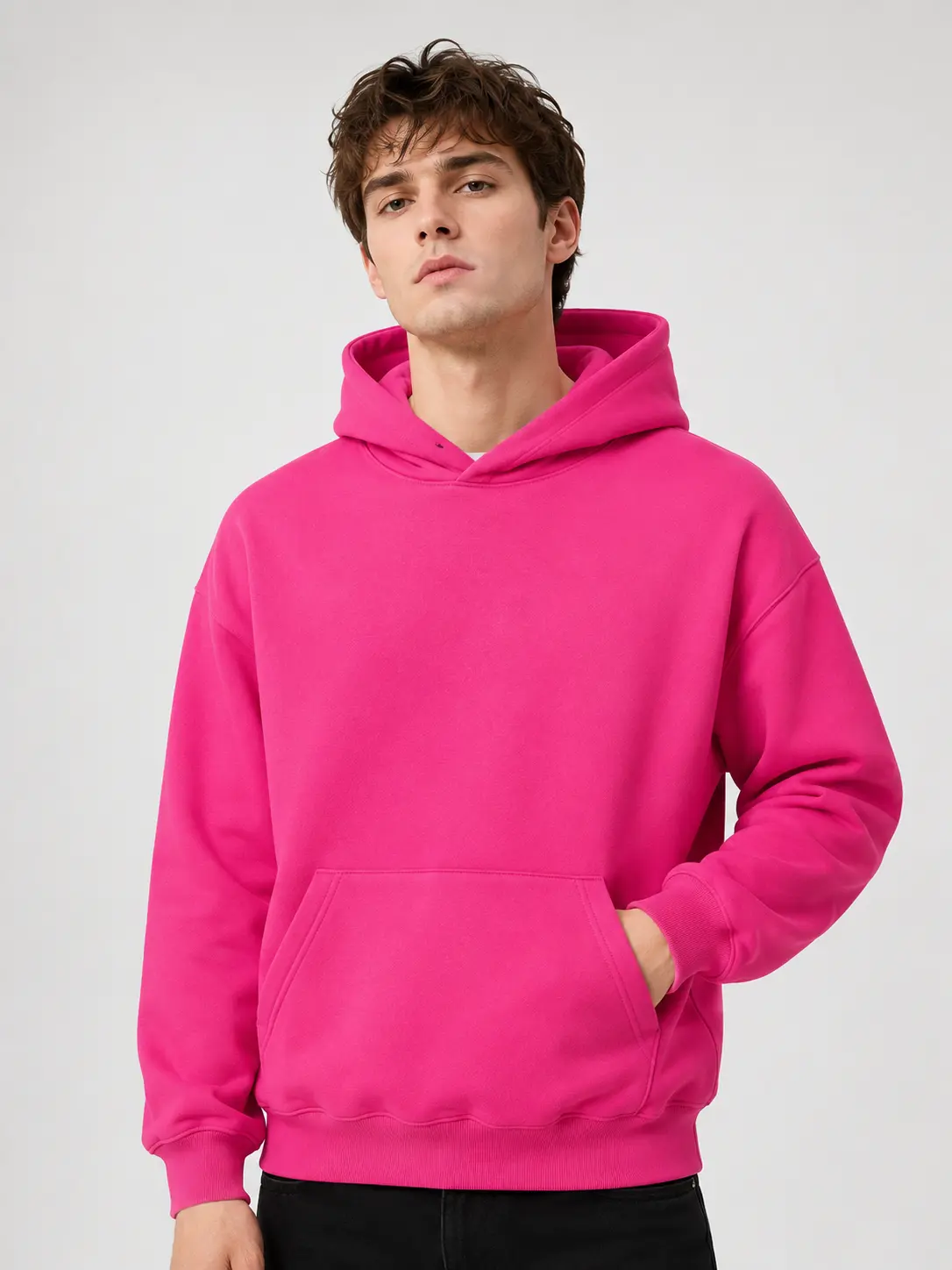 Unisex Oversized Hoodies 2026 Fall Winter | Soft Fleece Lined Breathable Sweatshirt Loose Fit Casual Travel Daily Workout Trendy Hooded Tops Menswear Man