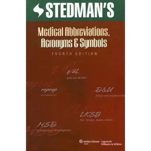 USED-Stedman's Medical Abbreviations, Acronyms & Symbols by Stedman's (Paperback)