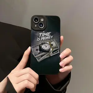 Money & Watch Pattern Phone Case, Anti-drop Cellphone Protective Case, Total Protective Shockproof Mobile Phone Cover for iPhone