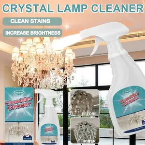 Chandelier Cleaner Strong Dust Remover Cleaning Spray Gentle Ceiling Lamp Care Stain Removal for Crystal Light Fixture Glass