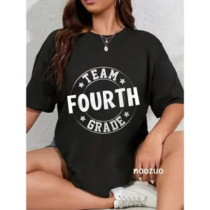 100% Cotton Team Fourth Grade Teacher Student Back To School 4th Grade T-Shirt