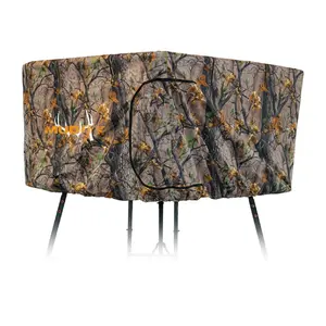 Muddy MQA1602 Quad Blind Kit Elevated Hunting Water-Resistant Enclosure, Cammo  Stand Not Included