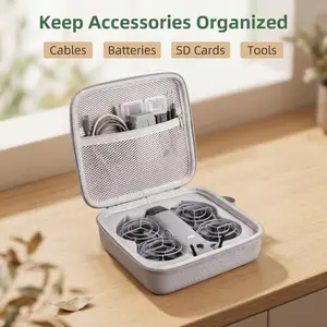 Premium Waterproof Hard Shell Carrying Case for DJI Neo 2 Drones, Fits Standard/Fly More Combo, Holds 2 Batteries, Portable Travel Storage Box with Free Propeller Guard