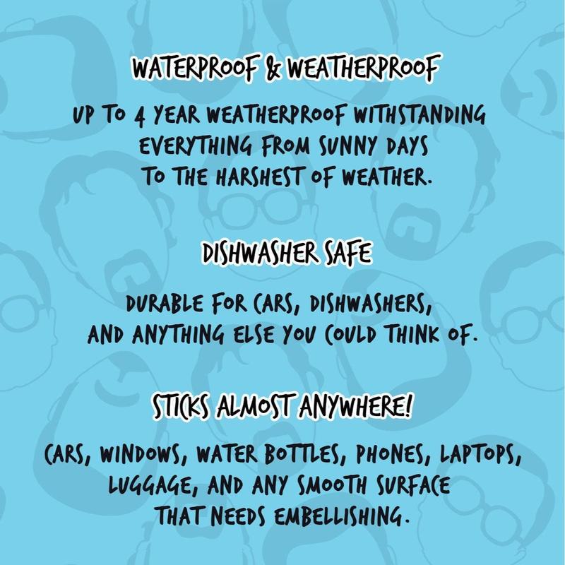 Trailer Park Boys Bubbles Sticker, Nice Kitty Design, 4" x 2.5", Waterproof Vinyl, Free US Shipping, TBP Licensed