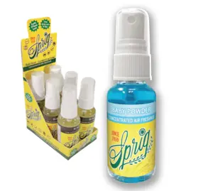 Sprig Spray Air Freshener, Made in the USA Since 1959 (Box of 6) (Baby Powder)
