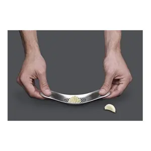 Stainless Steel Garlic Rocker Crusher Mincer Press Dishwasher Safe