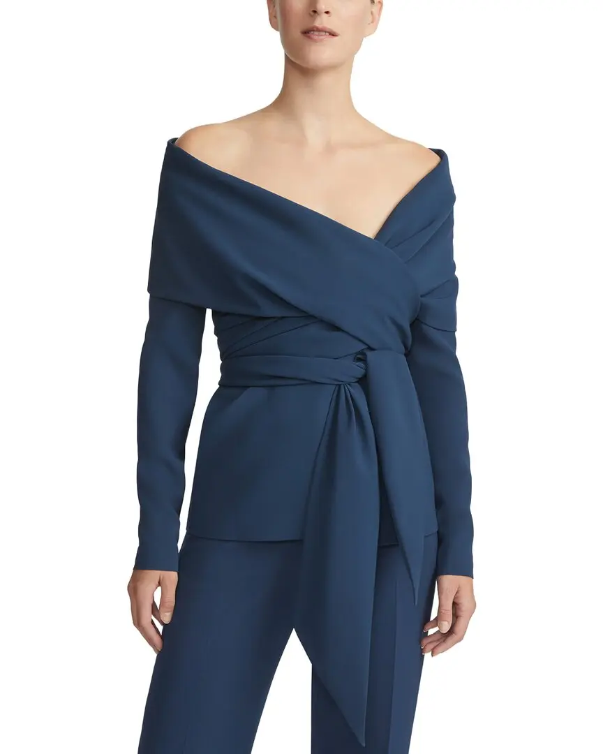 Lafayette 148 New York Portrait Collar Wrap Jacket