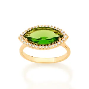 GOLD OVAL RING