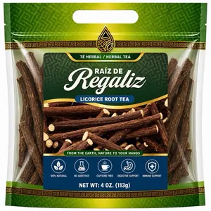 Licorice Root Herbal Tea (Raíz de Regaliz) – Natural Dried Herb for Digestive Support, Caffeine-Free Wellness Tea, 4oz