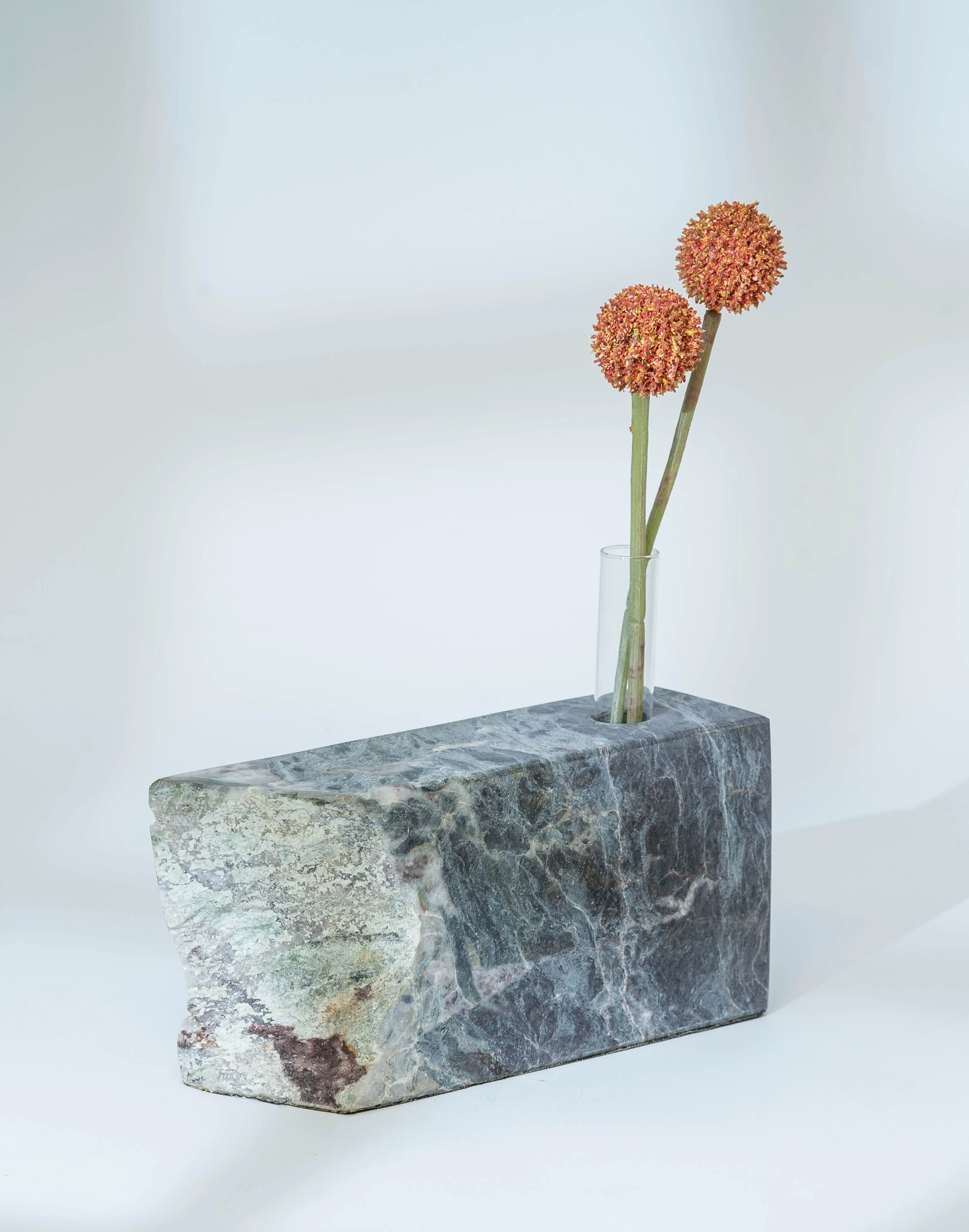 Jade Brazilian Natural Stone Flower Vase