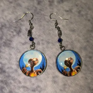 ET from the 80s Movie ET Handmade Earrings