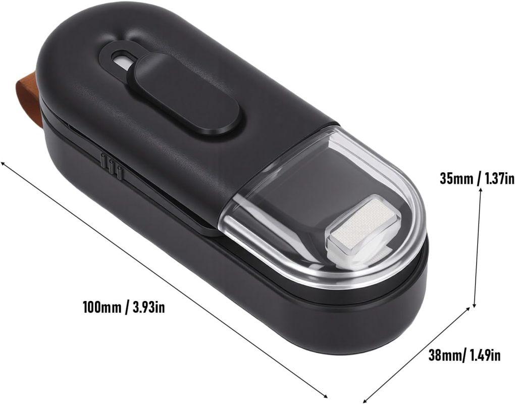 2-in-1 Handheld Heat Vacuum Sealer with Cutter – Portable Bag Resealing Machine for Plastic Food Storage Bags