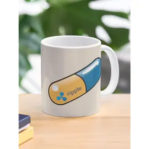 Crypto Ripple pill  Coffee Mug Ceramic Funny Gift